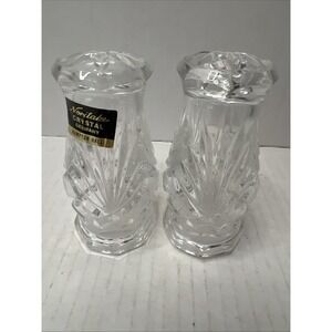 Noritake Full Lead Crystal - Hampton Hall - Salt and Pepper Shaker Set